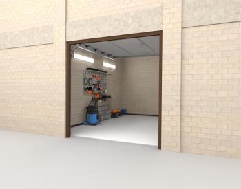 Секционные с калиткой  S-гофр Trend