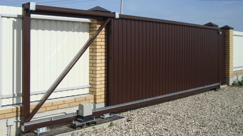 ворота из профлиста в Адлере